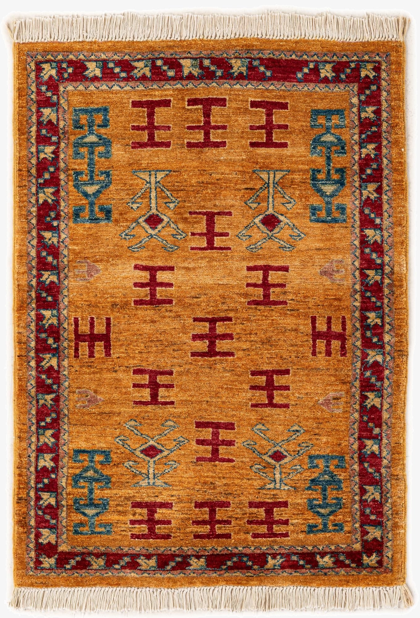  2' 6 x 3' 6  Hand Knotted Ziegler Wool Rug