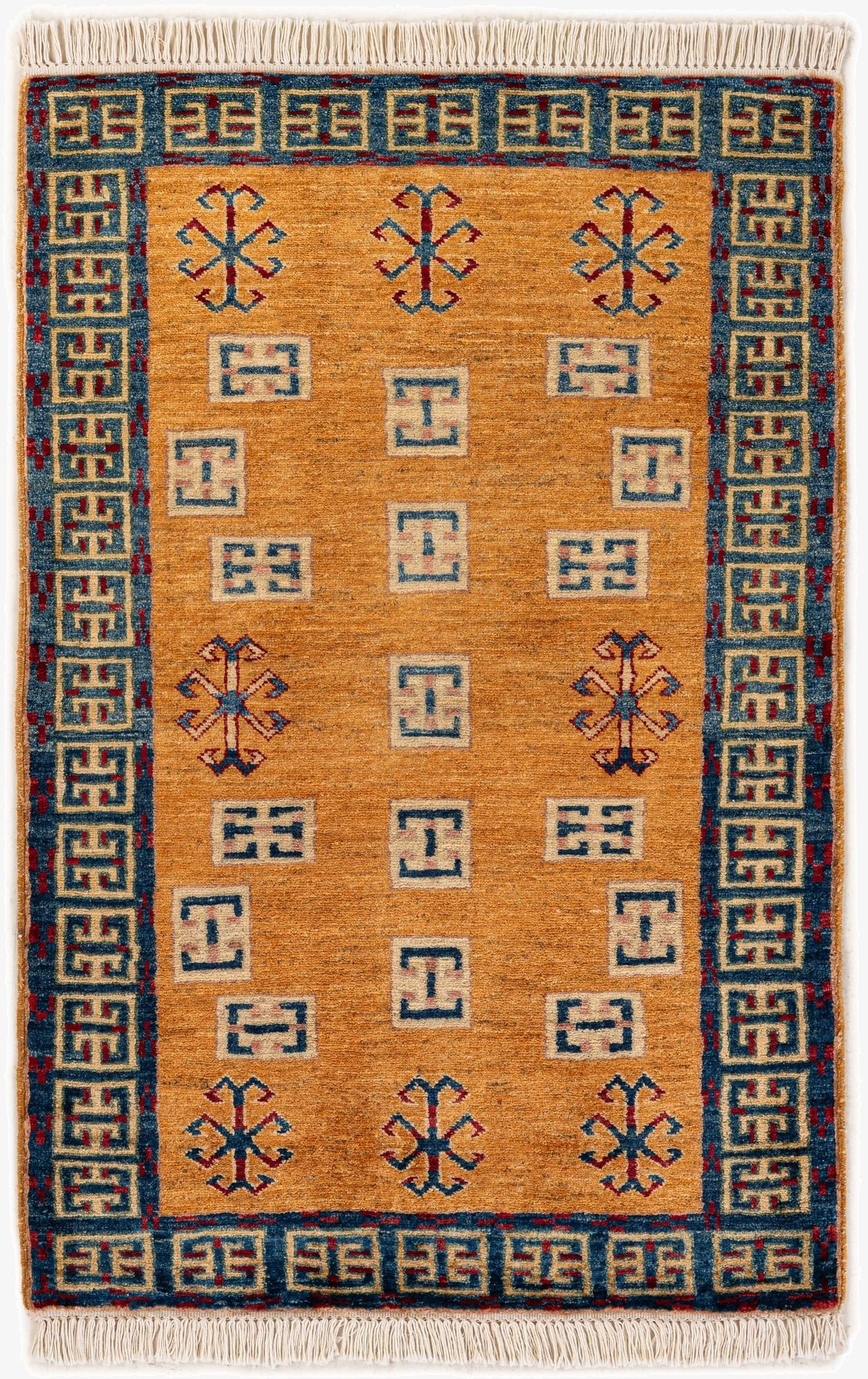  2' 8 x 4' 1  Hand Knotted Ziegler Wool Rug