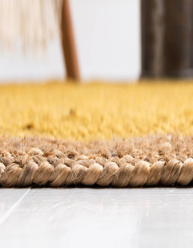 Detail image of  3' 3 x 3' 3  Hand Braided Jute Round Rug