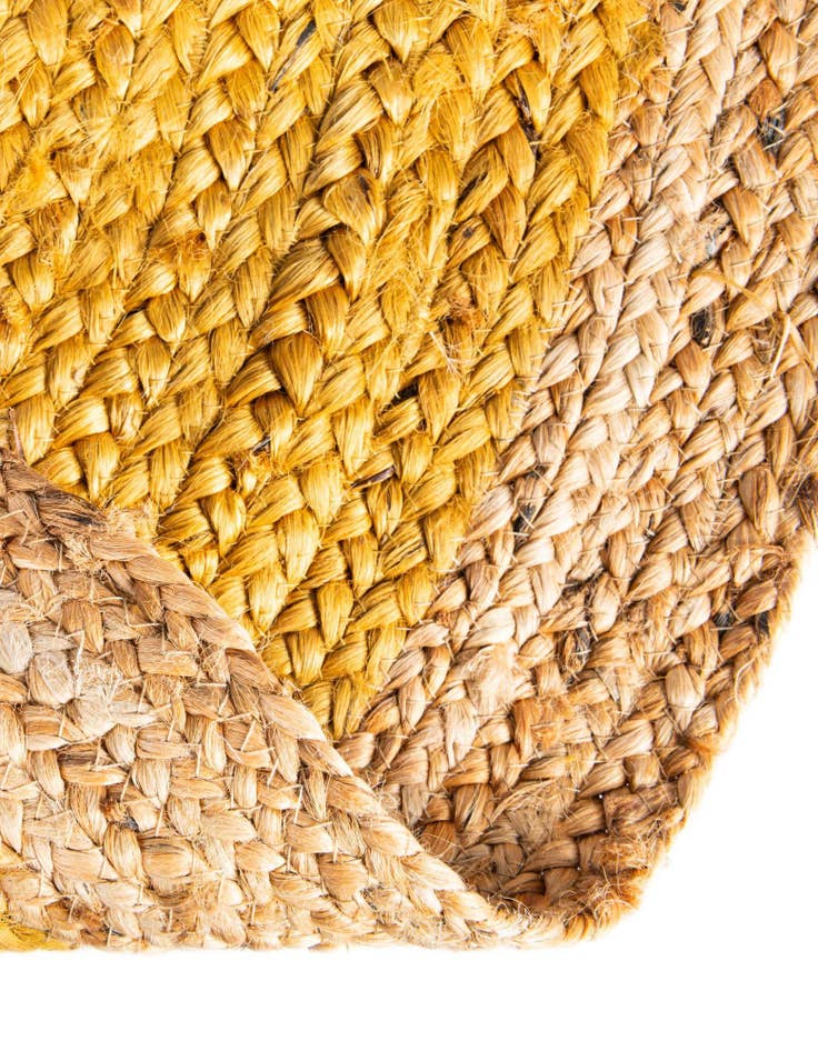 Detail image of  3' 3 x 3' 3  Hand Braided Jute Round Rug