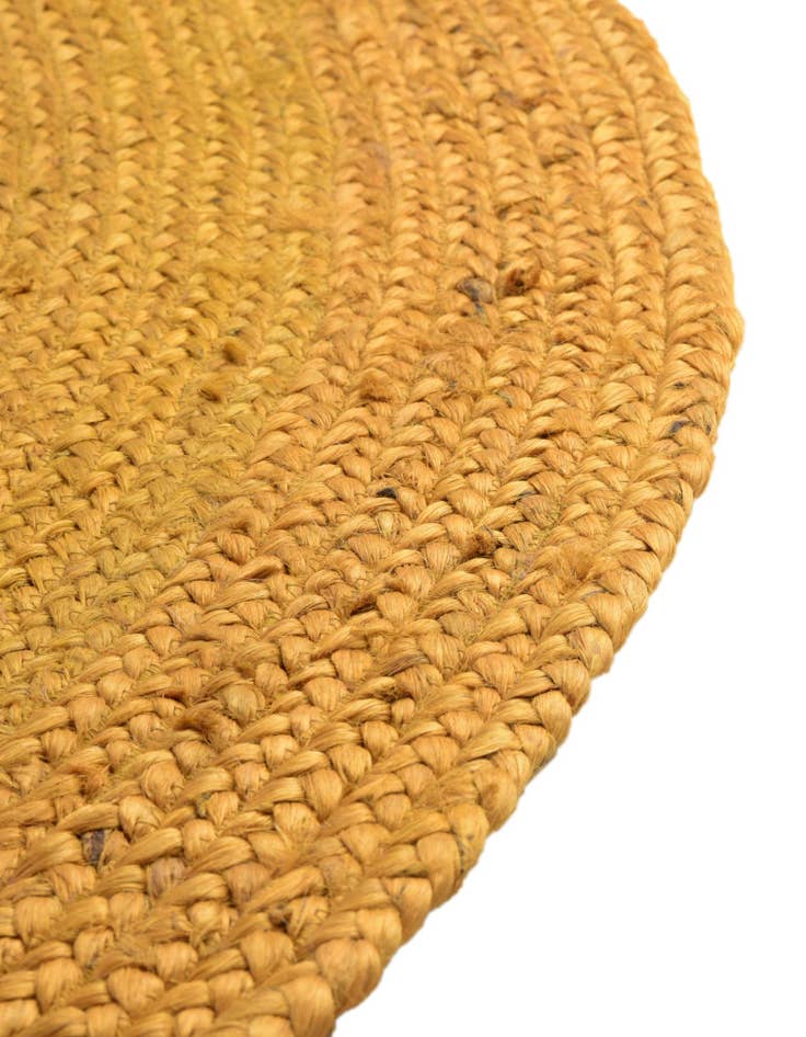 Detail image of  3' 3 x 3' 3  Hand Braided Jute Round Rug