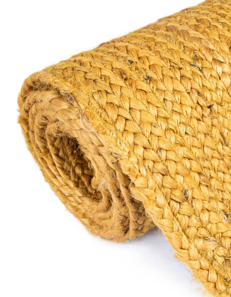 Detail image of  3' 3 x 3' 3  Hand Braided Jute Round Rug