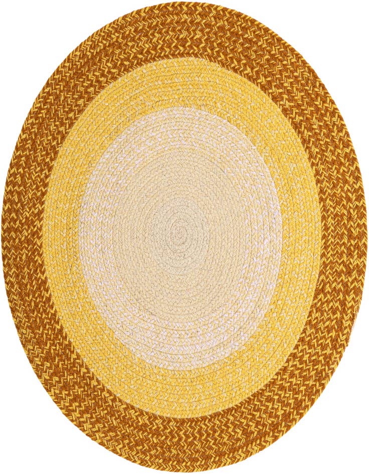 Detail image of  3' 1 x 3' 1  Hand Hand Braided Wool Round Rug
