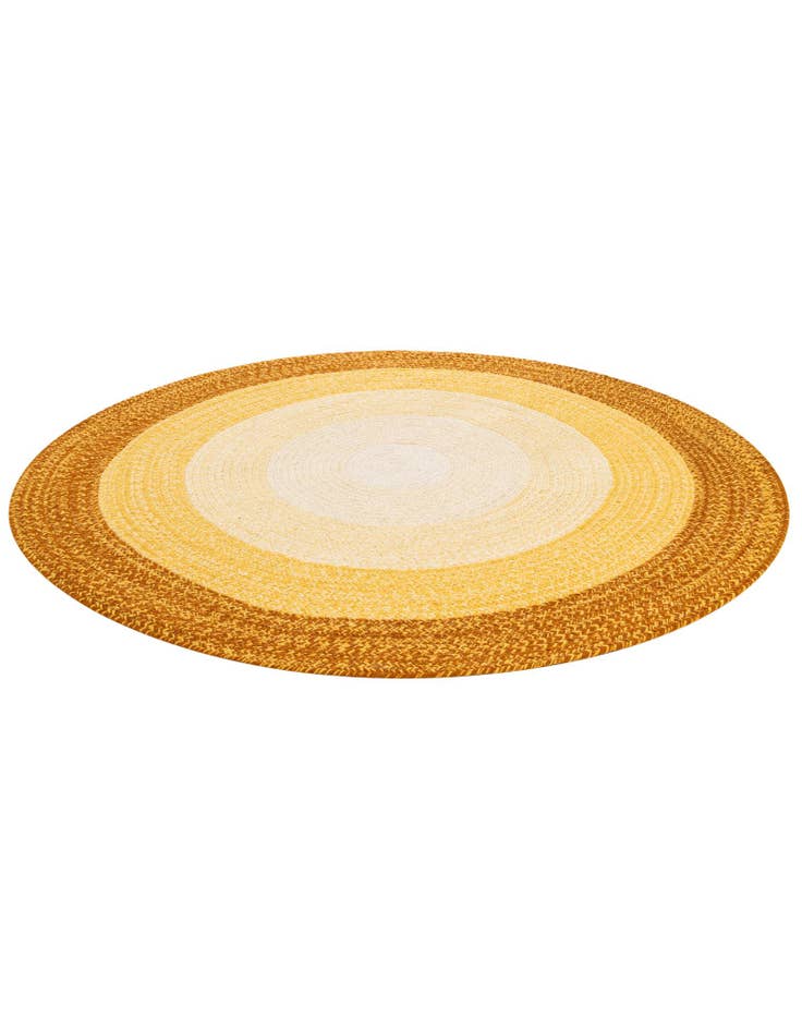 Detail image of  5' 1 x 5' 1 Hand Braided Wool Round Rug