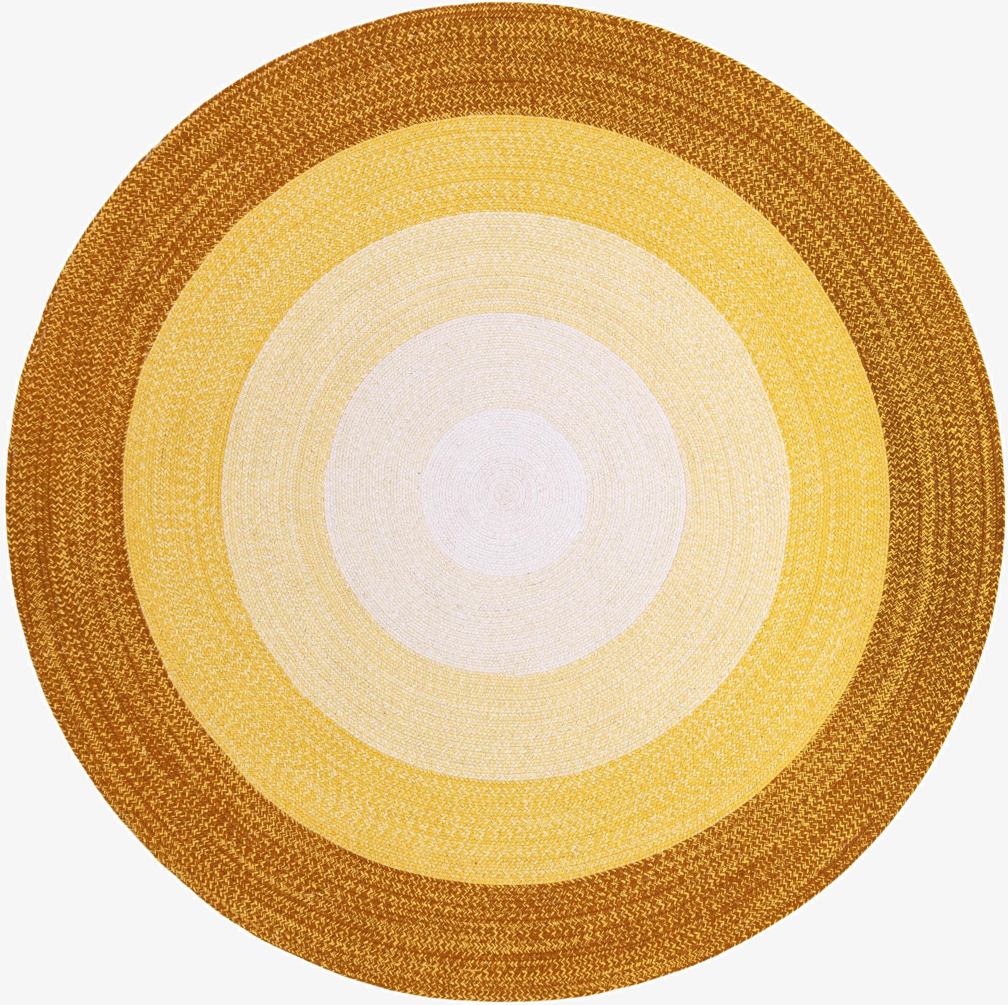  7' 10 x 7' 10  Hand Hand Braided Wool Round Rug