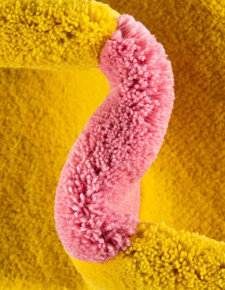 Detail image of  5' 1 x 5' 1 Happy Rugs Funky Flower Wool Round