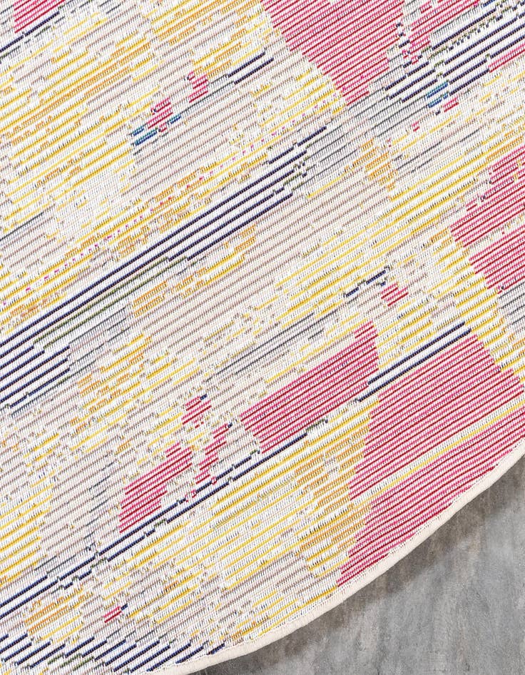 Detail image of  8' x 8'  Washable Hyacinth Round Rug