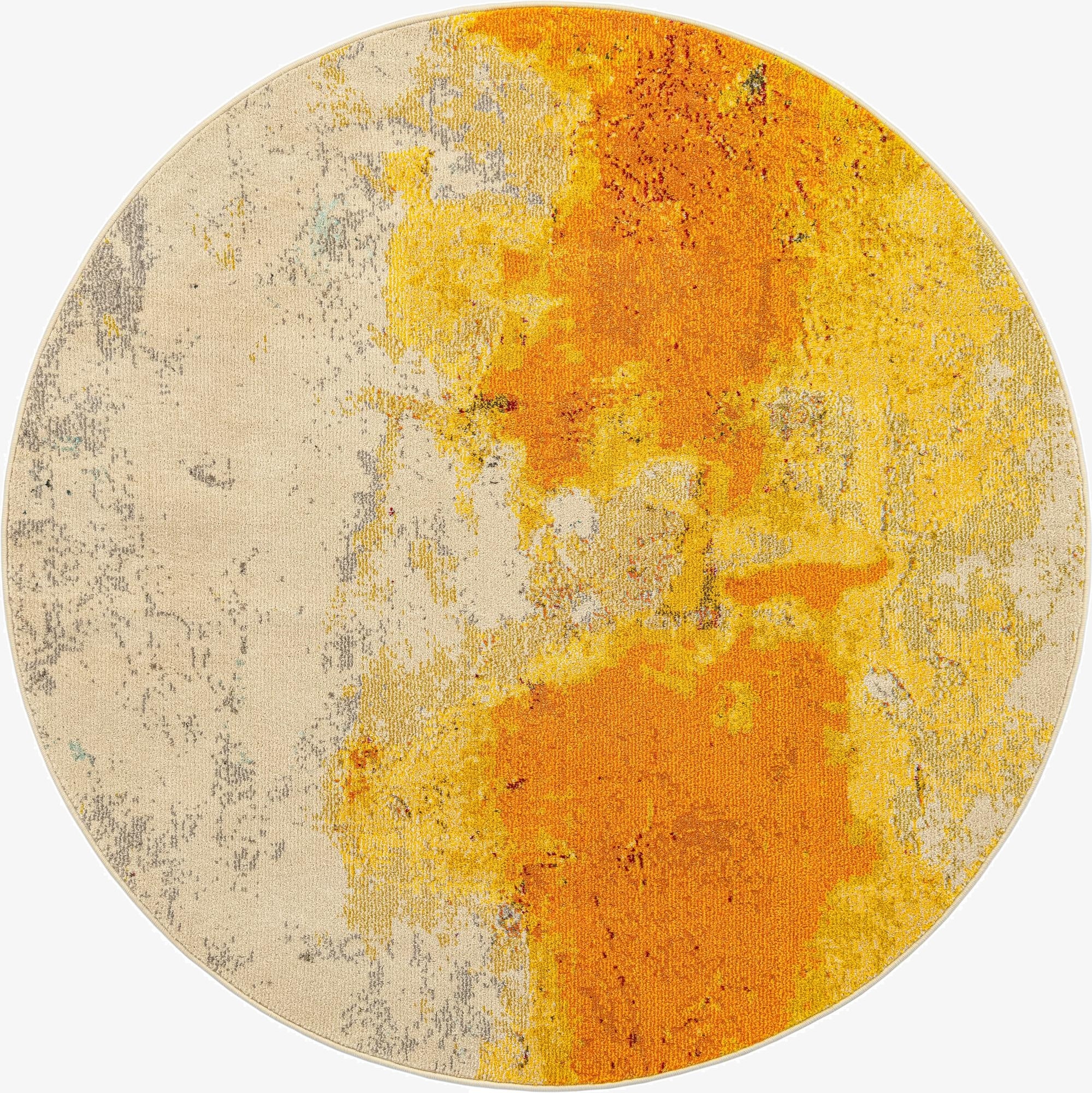  6' x 6'  Washable Hyacinth Round Rug