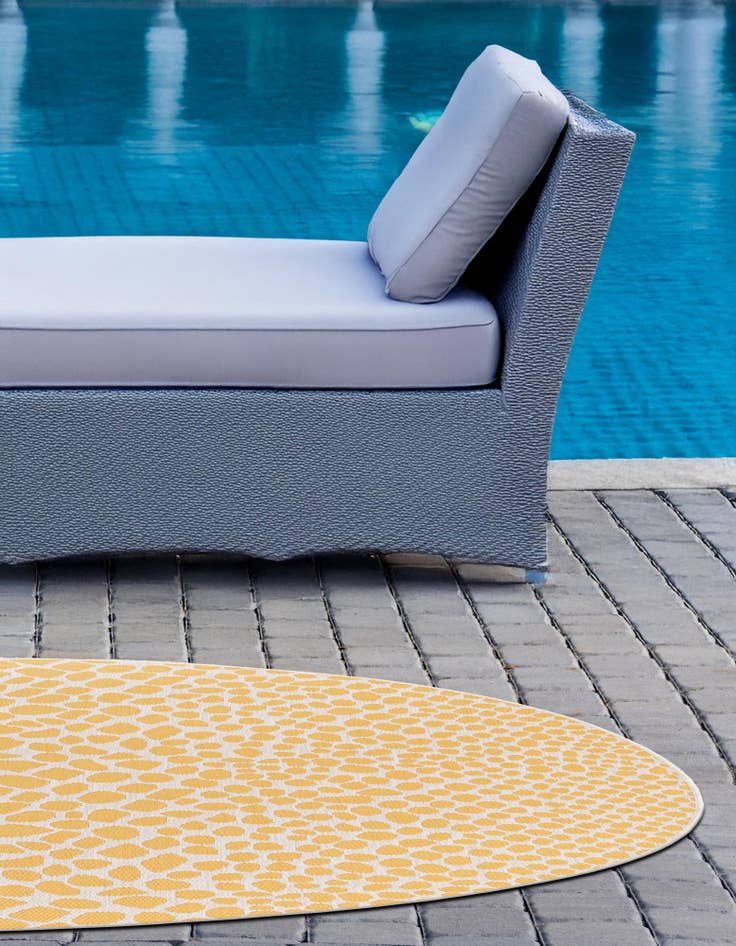 Detail image of  7' x 7'  Washable Jill Zarin Indoor / Outdoor Round Rug