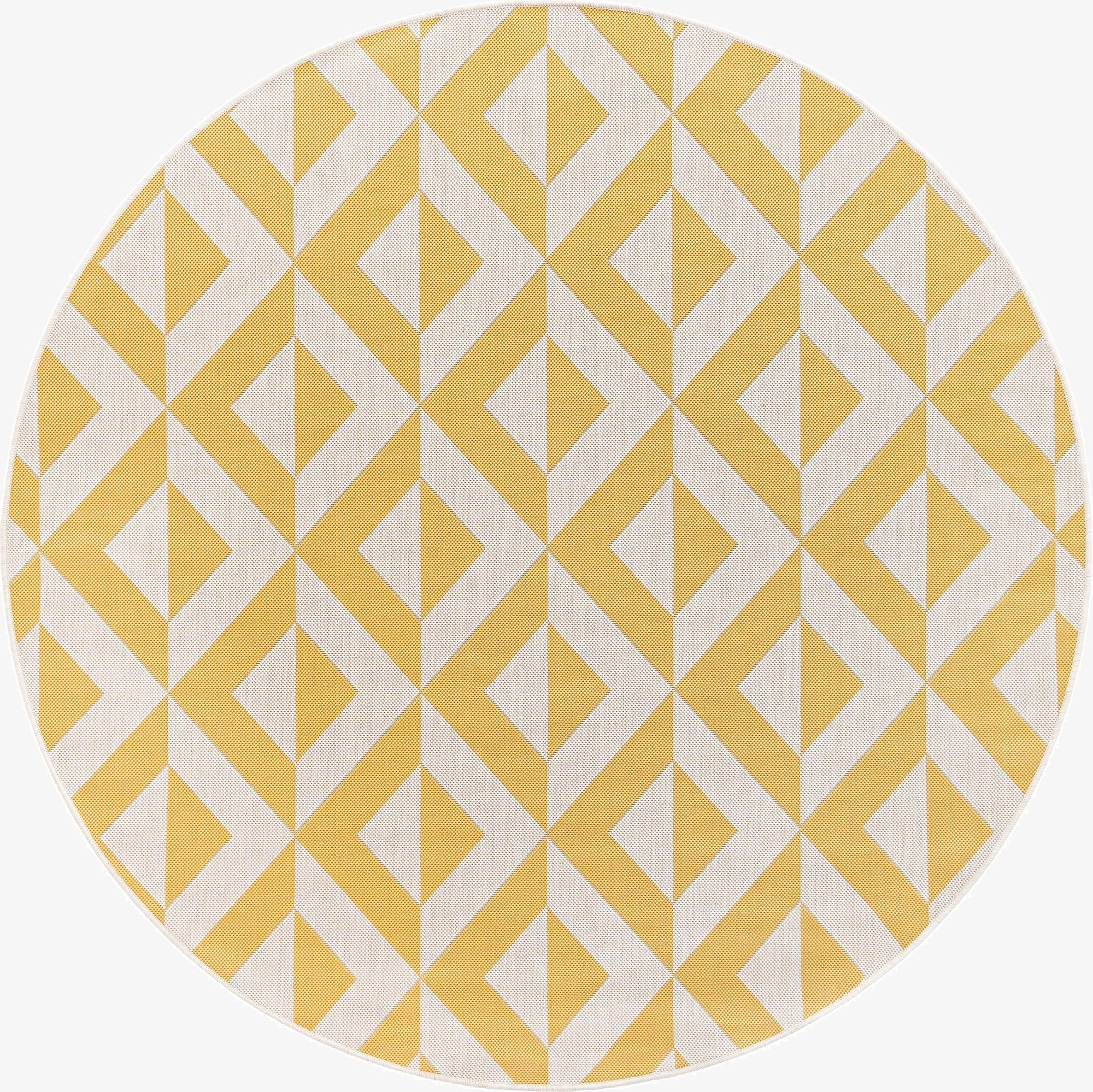  6' 7 x 6' 7  Washable Jill Zarin Napa Indoor / Outdoor Round Rug
