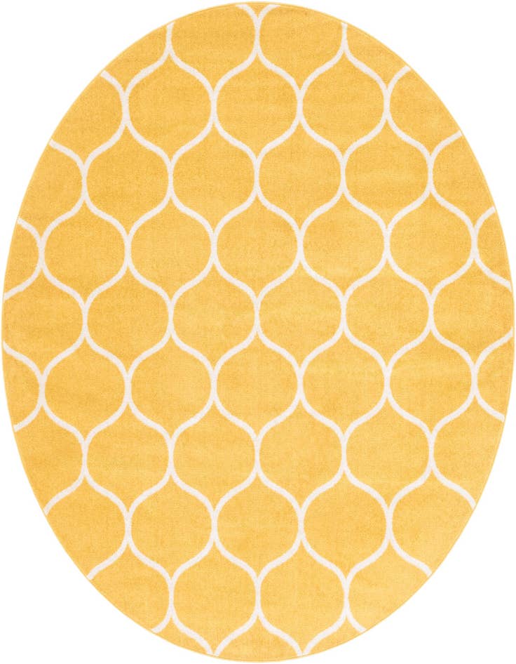 Detail image of  7' 10 x 7' 10 Lattice Frieze Round Rug