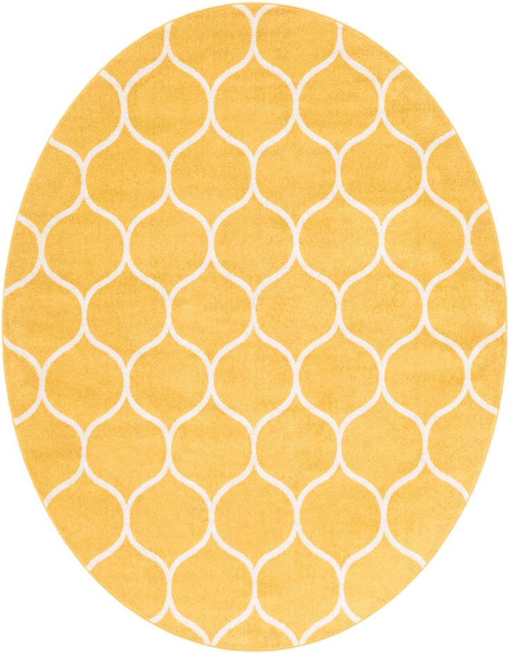 Detail image of 5' 3 x 5' 3 Lattice Frieze Round Rug
