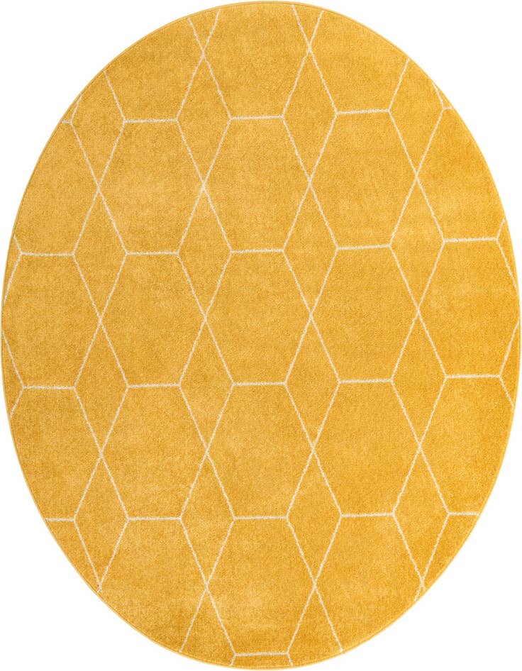 Detail image of  7' 10 x 7' 10 Lattice Frieze Round Rug