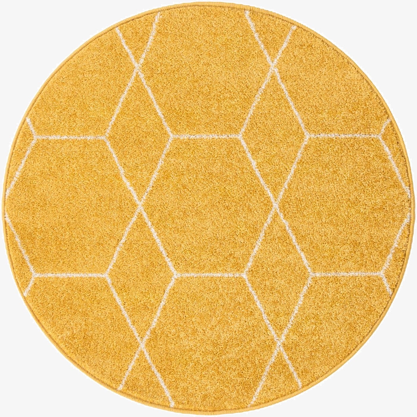  3' x 3' Lattice Frieze Round Rug