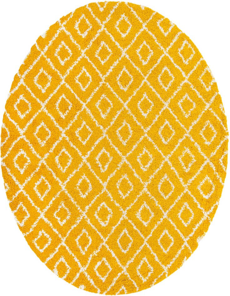 Detail image of  10' x 10' Lattice Shag Round Rug