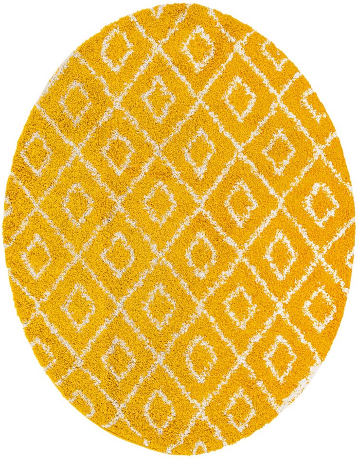 Detail image of  7' 10 x 7' 10 Lattice Shag Round Rug