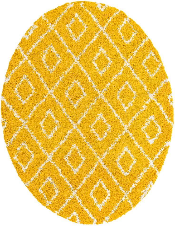 Detail image of  6' x 6' Lattice Shag Round Rug