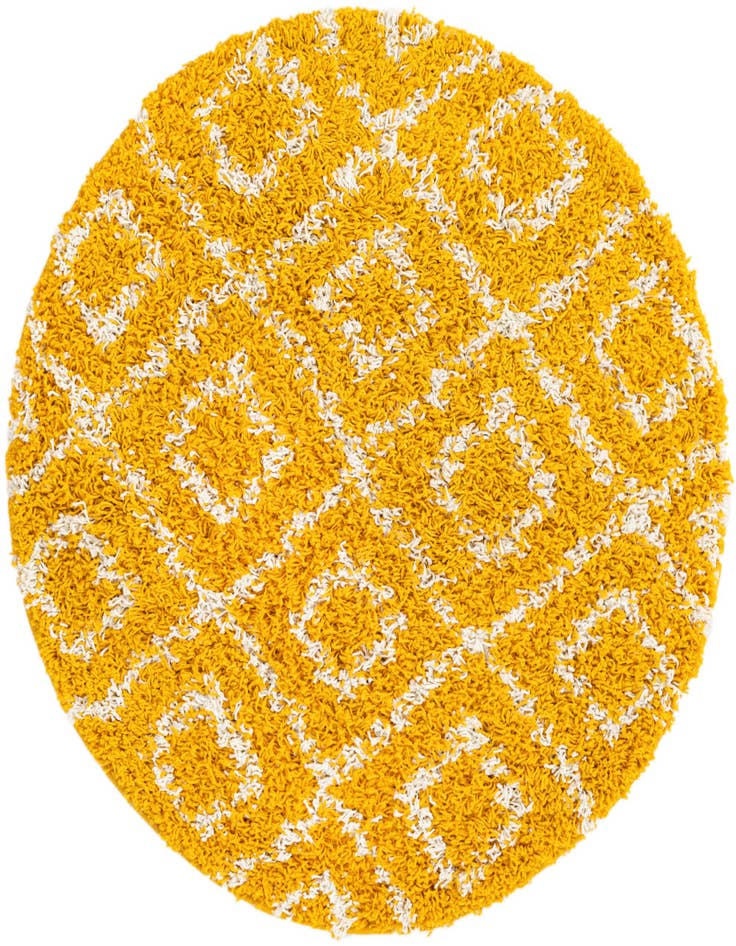 Detail image of  3' 3 x 3' 3 Lattice Shag Round Rug
