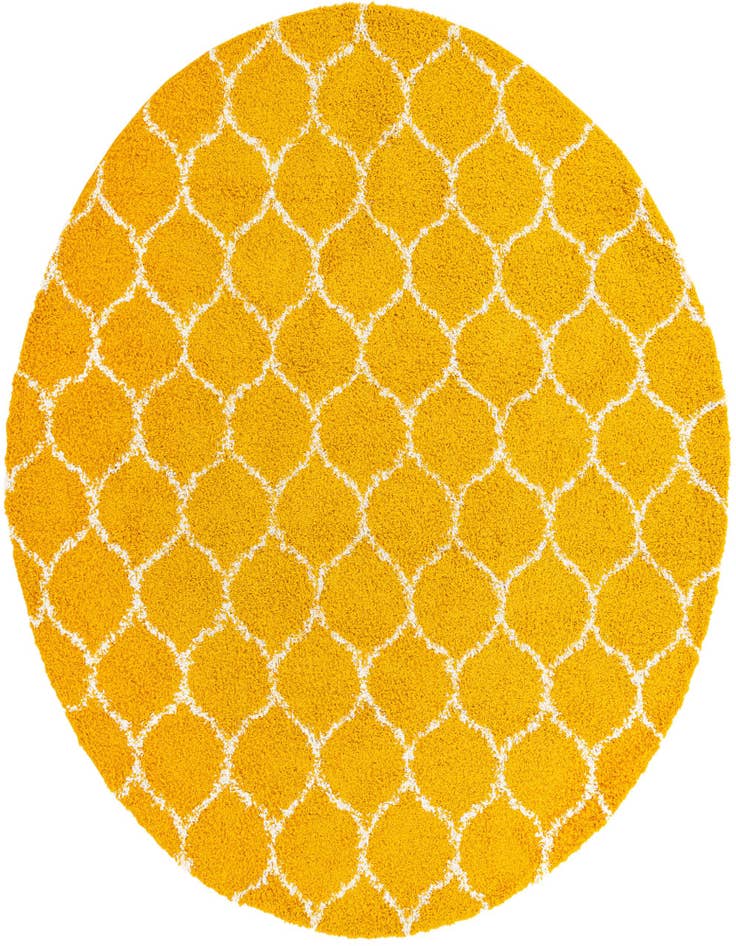 Detail image of  10' x 10' Lattice Shag Round Rug