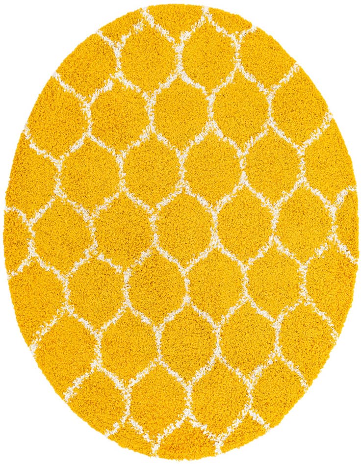 Detail image of  6' x 6' Lattice Shag Round Rug