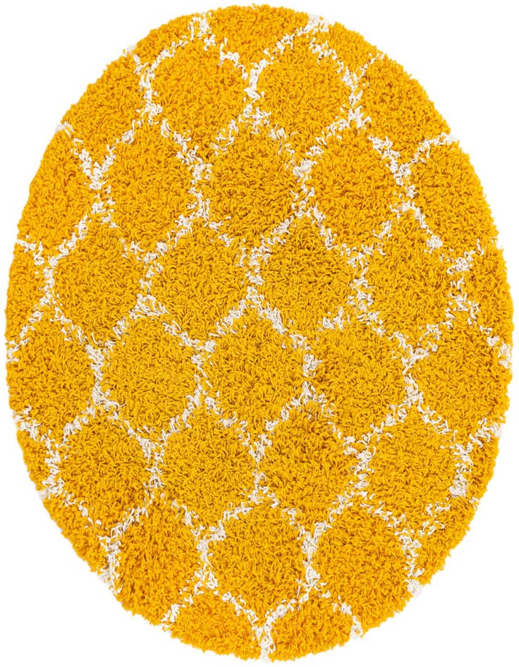 Detail image of  3' 3 x 3' 3 Lattice Shag Round Rug