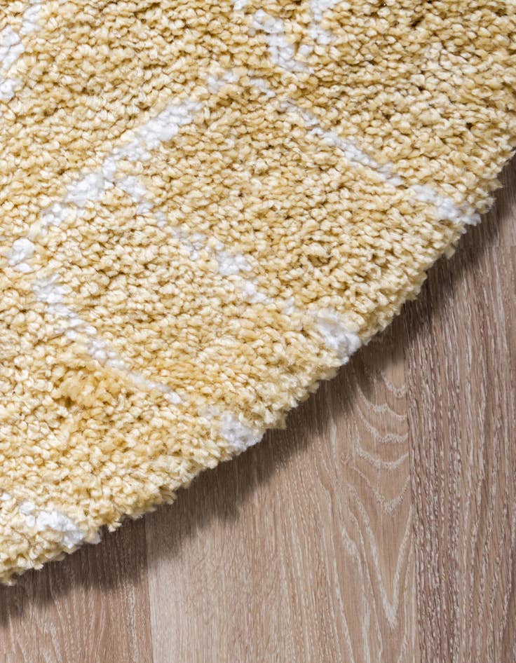 Detail image of  5' x 5' Moroccan Shag Round Rug