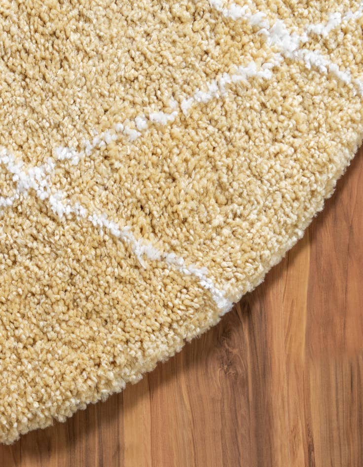 Detail image of  5' x 5' Moroccan Shag Round Rug