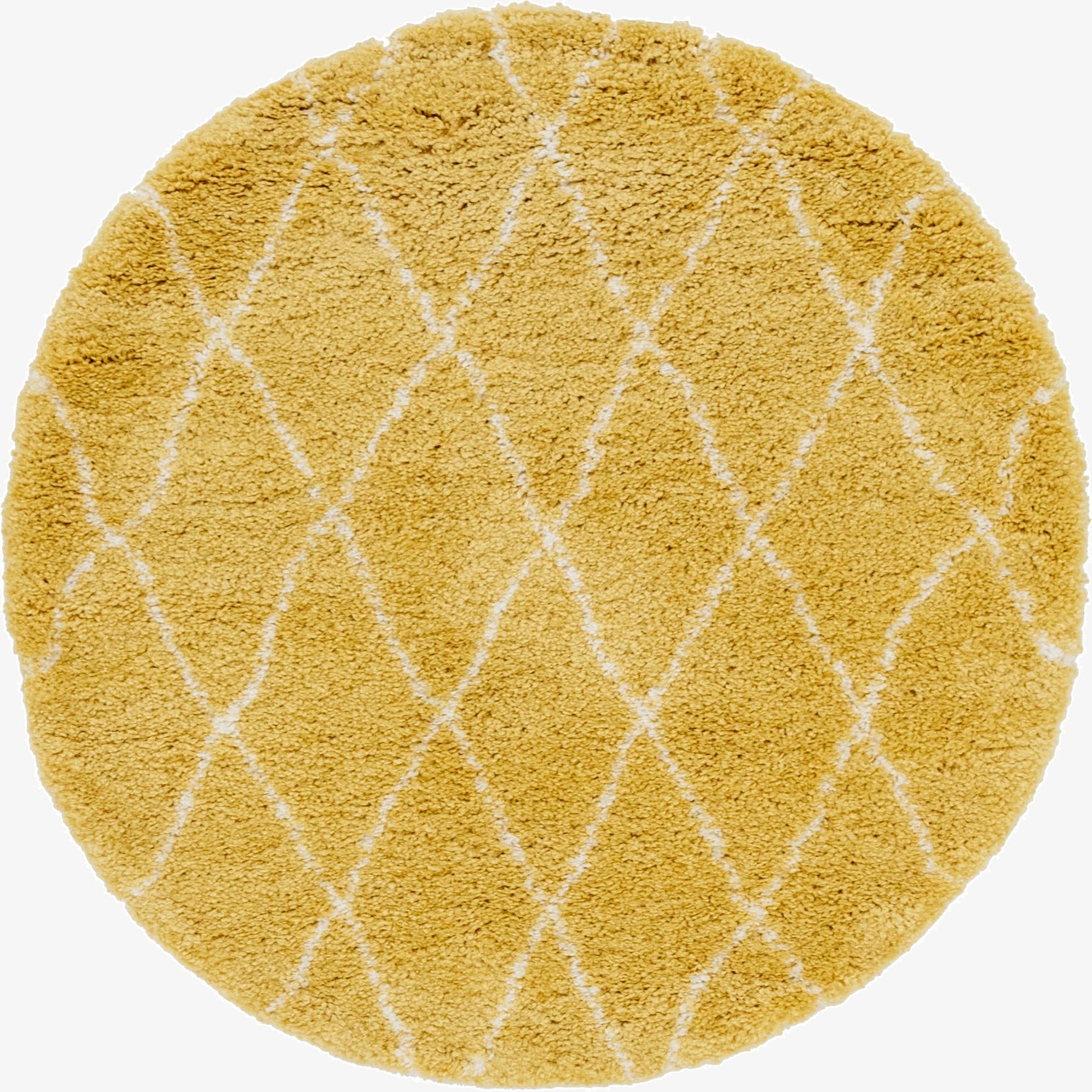  5' x 5' Moroccan Shag Round Rug