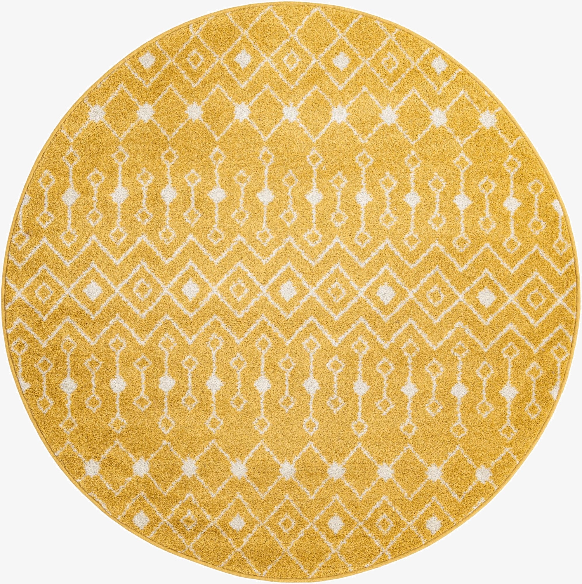  6' x 6' Moroccan Trellis Round Rug