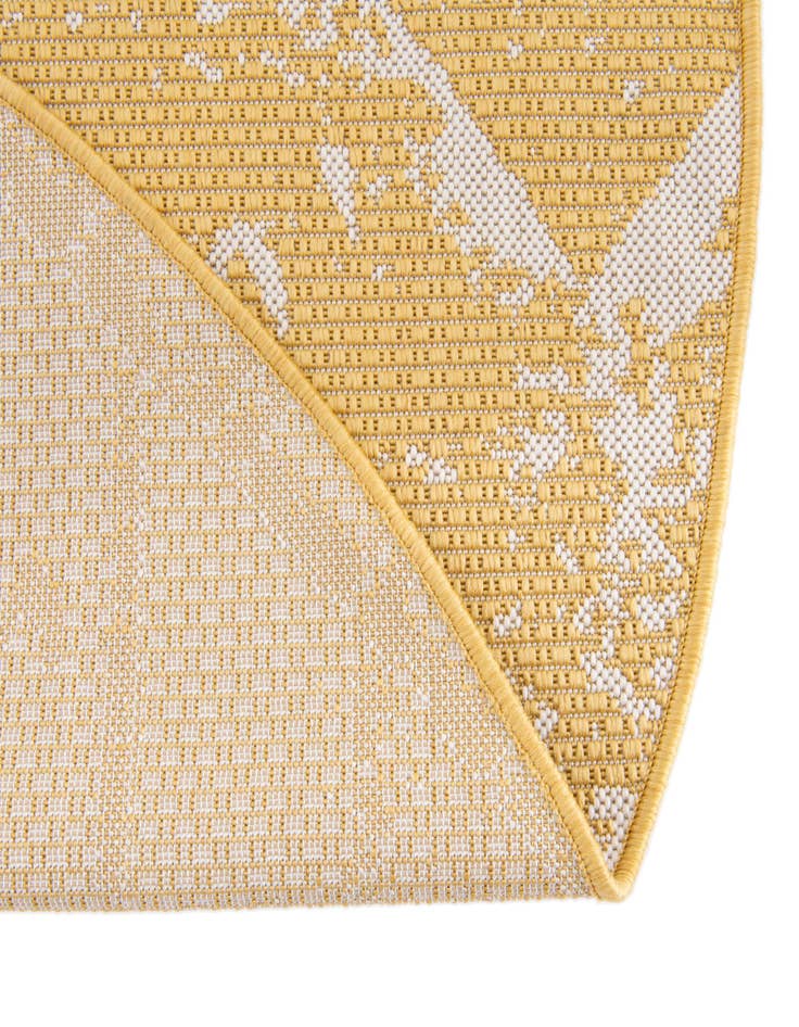 Detail image of  4' x 4'  Washable Bohemian Indoor / Outdoor Round Rug