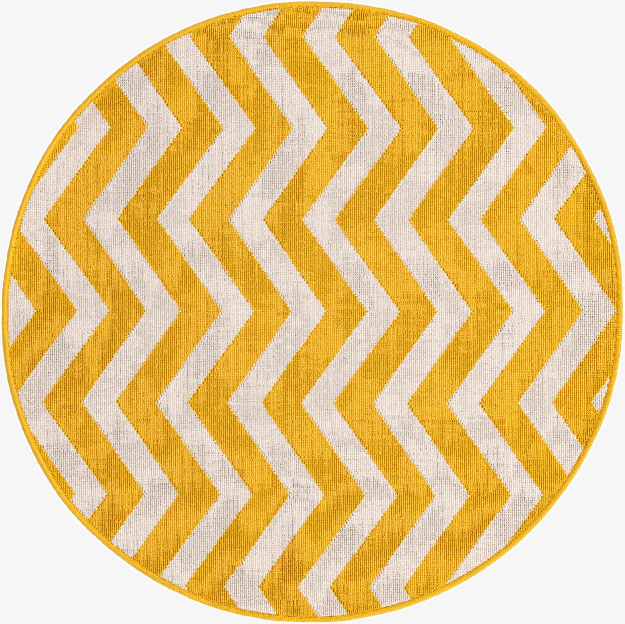  4' x 4'  Washable Coastal Indoor / Outdoor Round Rug