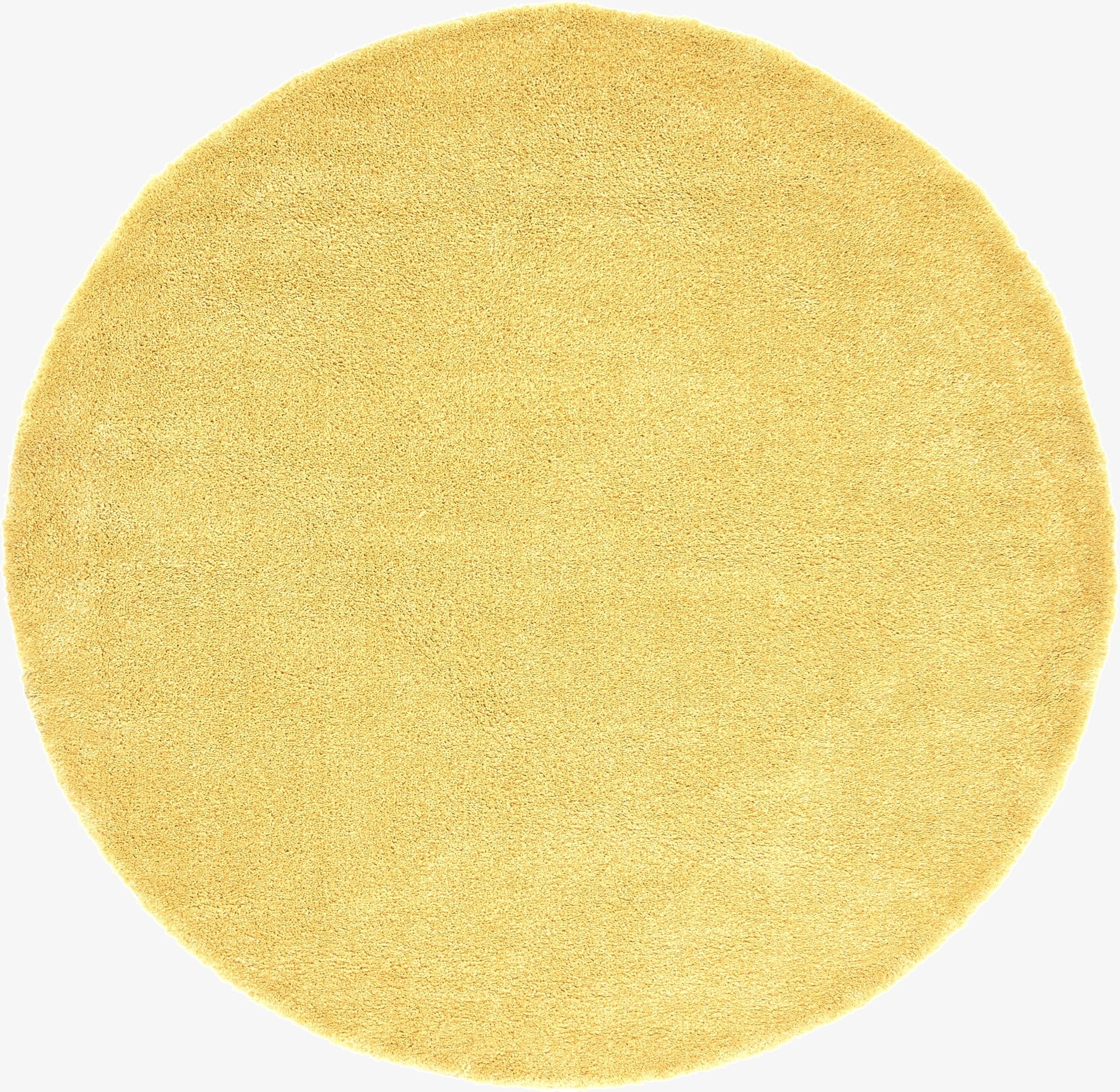  6' x 6' Solid Frieze Round Rug