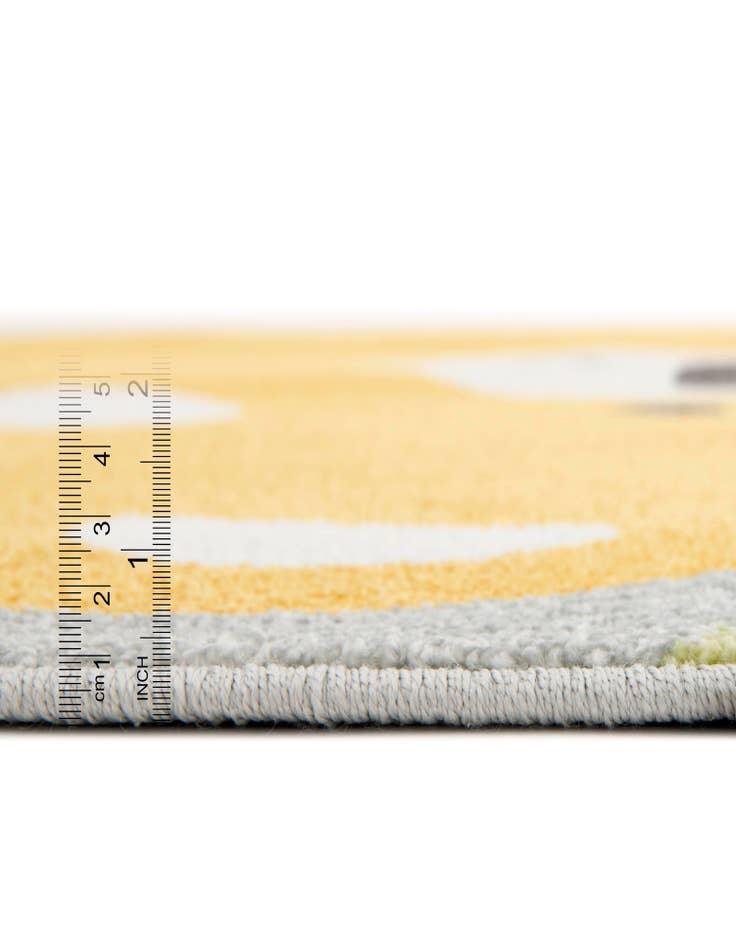 Detail image of  7' 10 x 7' 10 Bear Whimsy Kids Round Rug