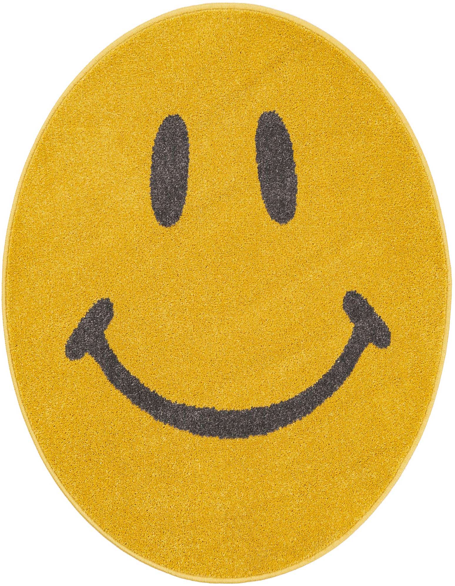 Primary image  3' 3 x 3' 3 Smiley Face Whimsy Kids Round Rug