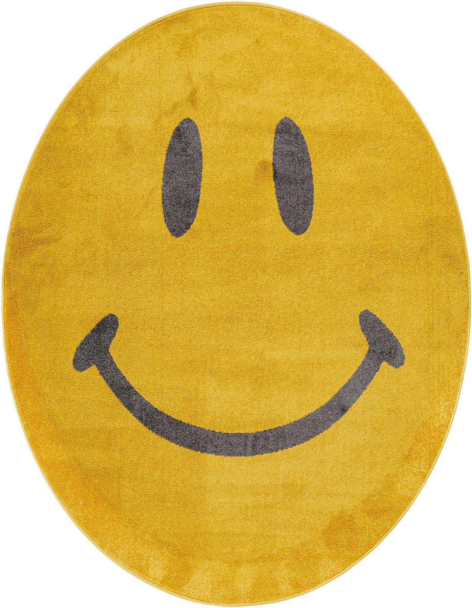 Primary image  6' 1 x 6' 1 Smiley Face Whimsy Kids Round Rug