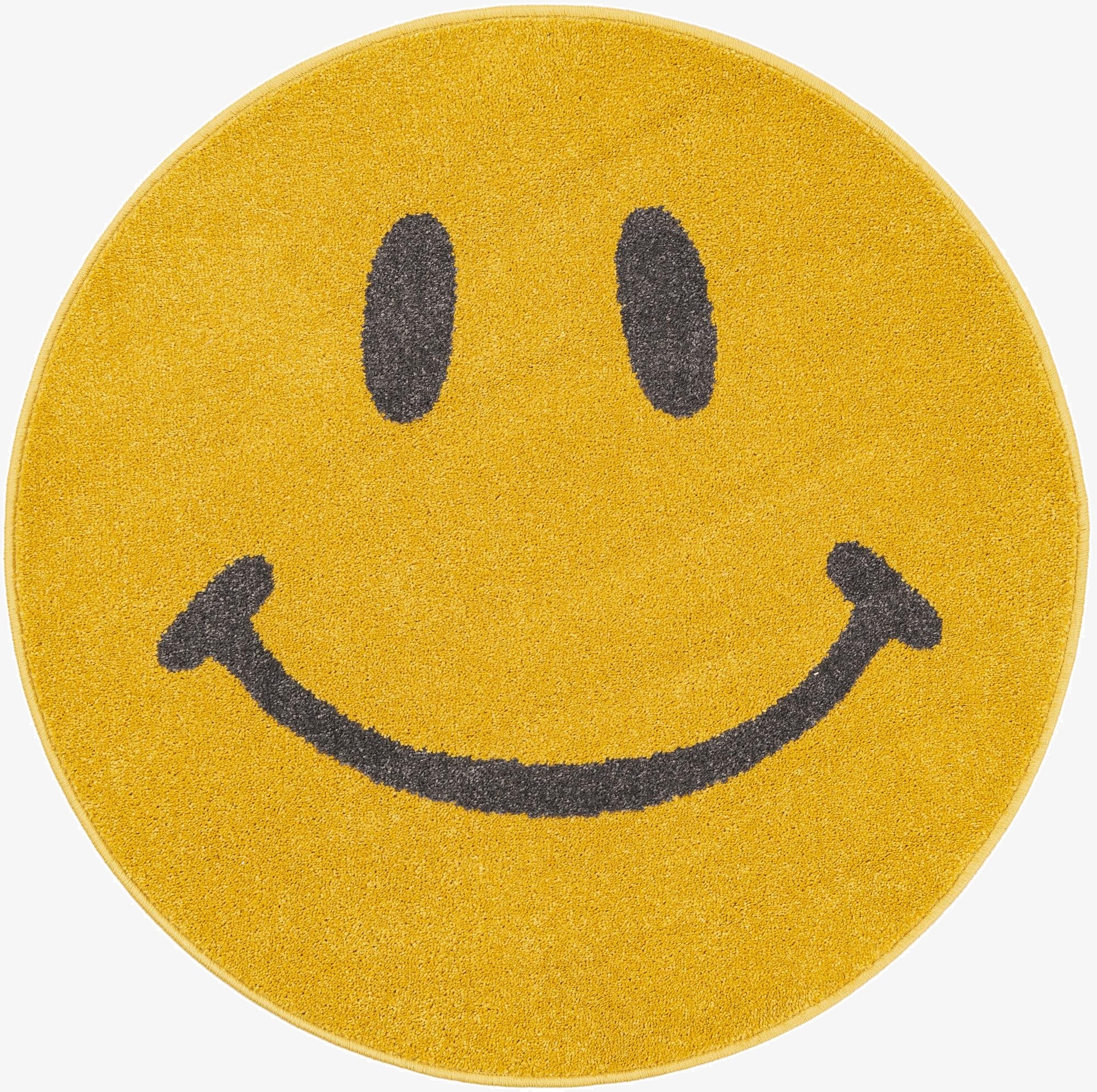 Primary image  3' 3 x 3' 3 Smiley Face Whimsy Kids Round Rug