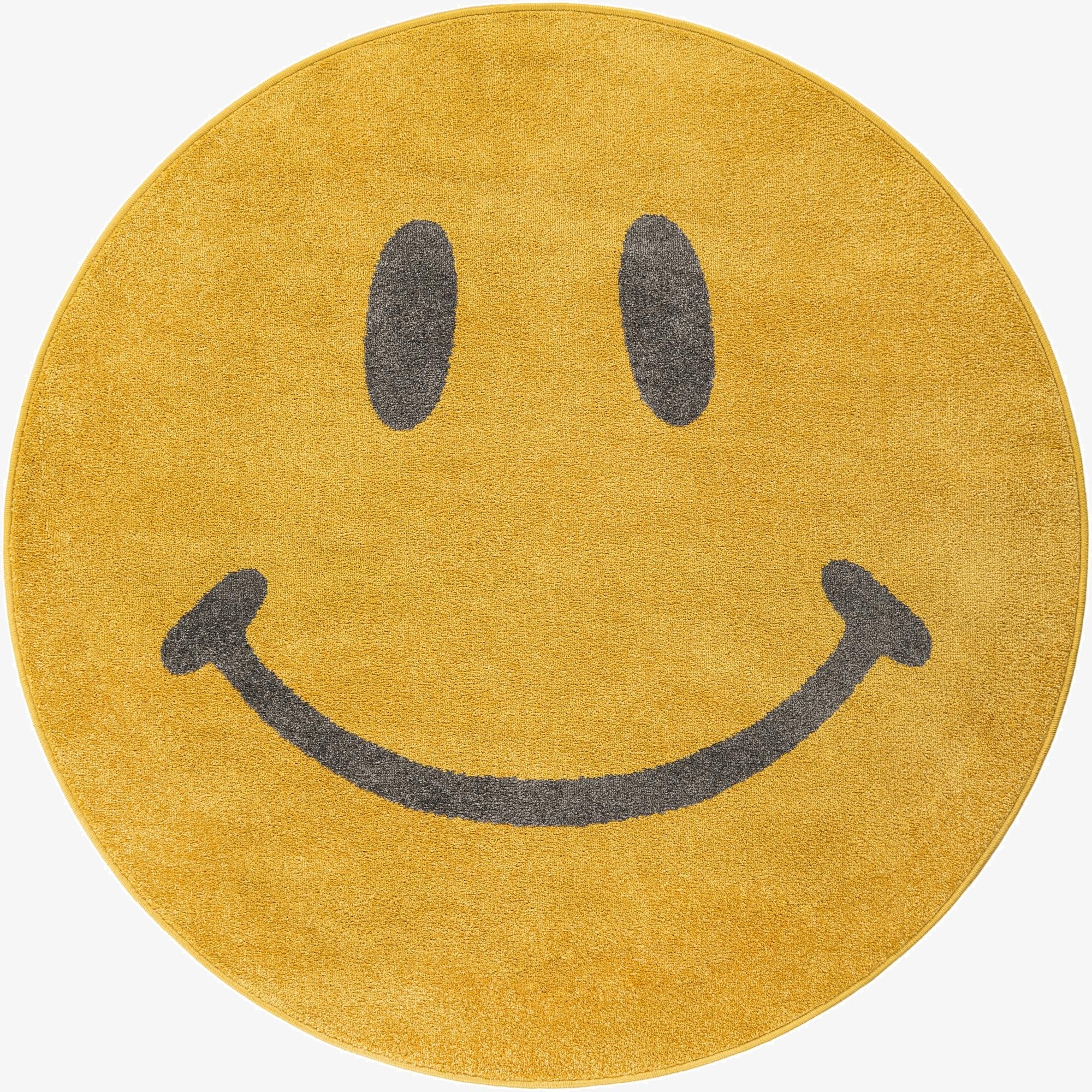 Primary image  5' 1 x 5' 1 Smiley Face Whimsy Kids Round Rug