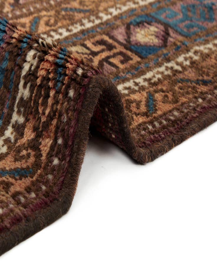 Detail image of  3' 8 x 9' 3 Balouch Wool Runner Rug
