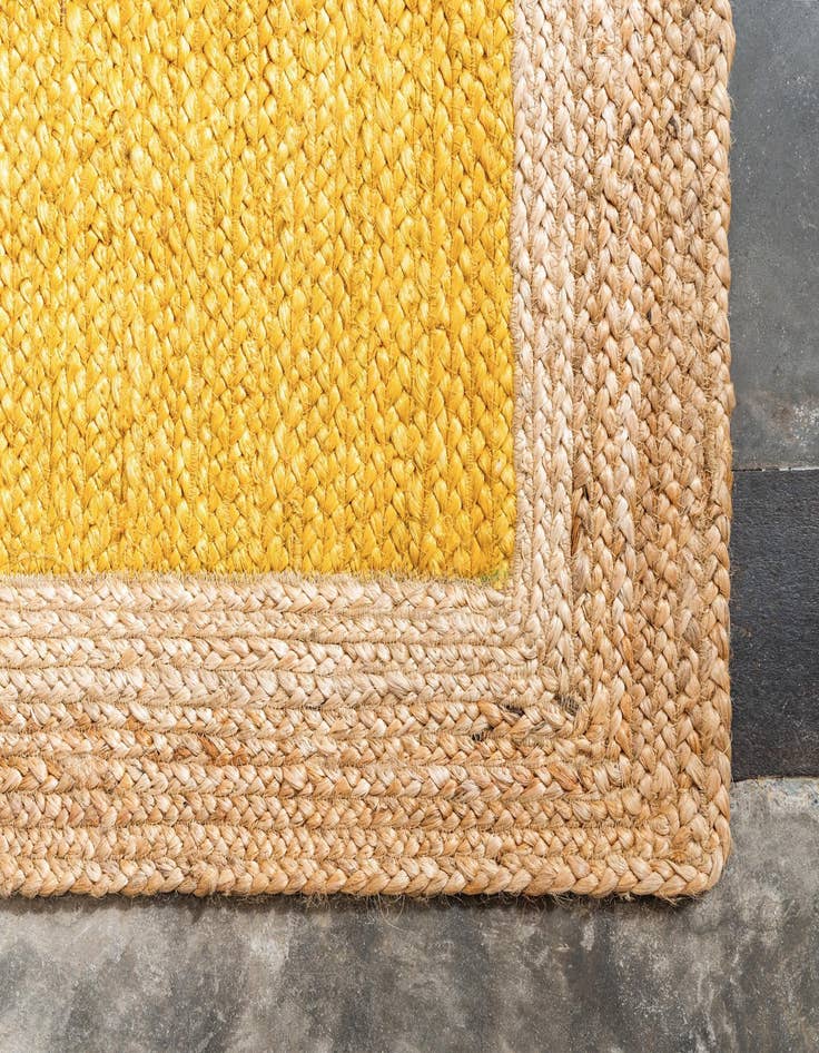 Detail image of  2' 7 x 6' 1  Hand Braided Jute Runner Rug