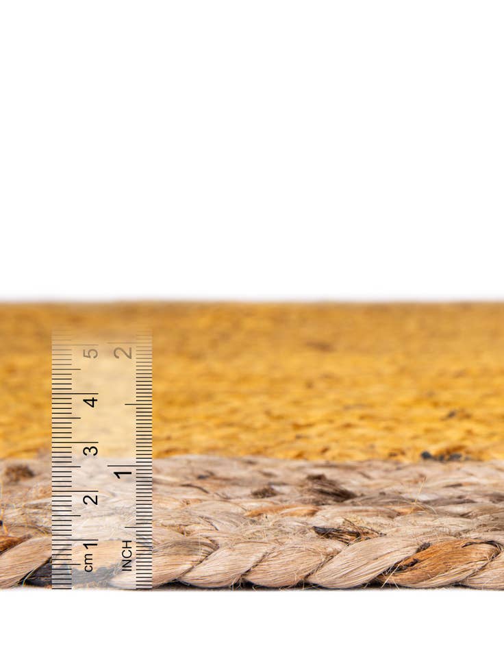 Detail image of  2' 7 x 6' 1  Hand Braided Jute Runner Rug