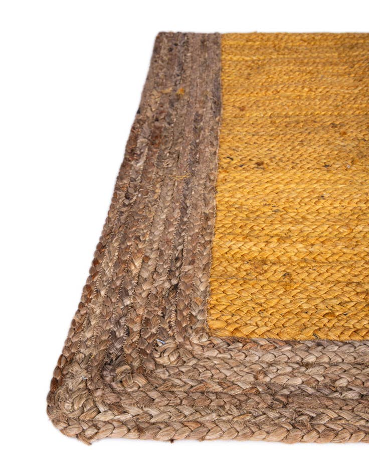 Detail image of  2' 7 x 6' 1  Hand Braided Jute Runner Rug