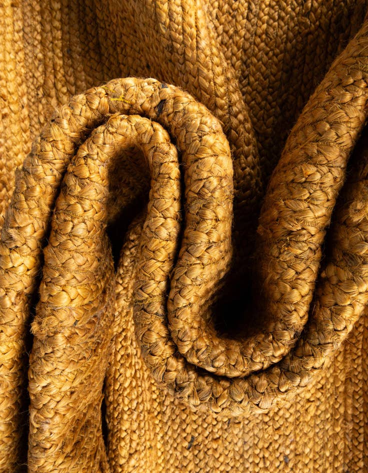 Detail image of  2' 7 x 6' 1  Hand Braided Jute Runner Rug