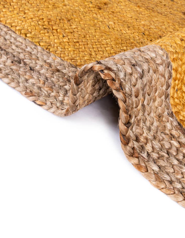 Detail image of  2' 7 x 6' 1  Hand Braided Jute Runner Rug