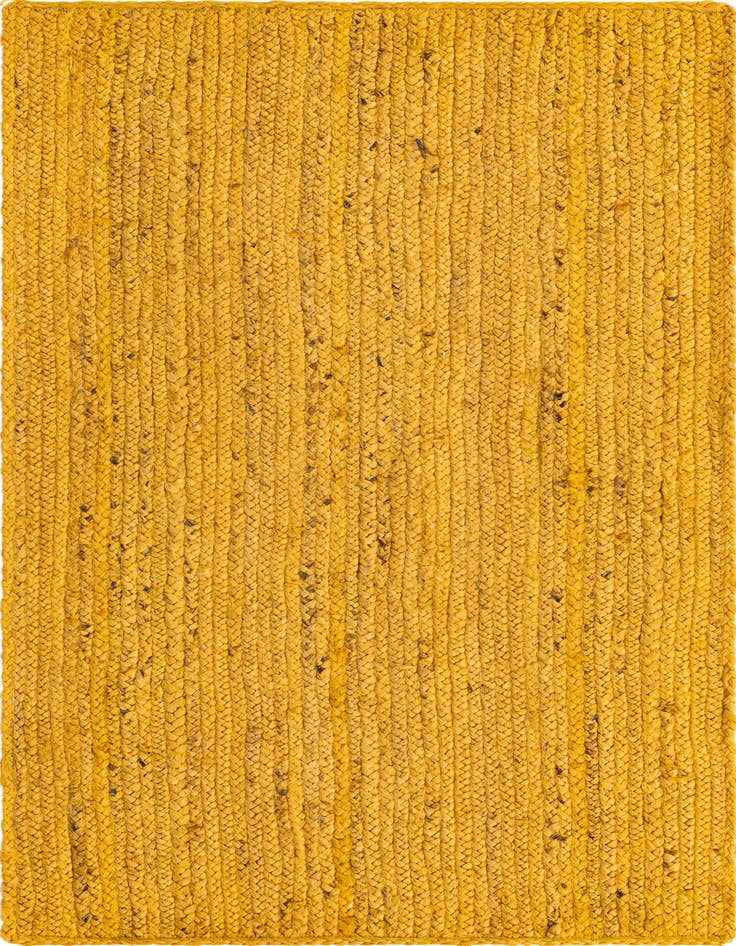 Detail image of  2' 6 x 6' 1  Hand Braided Jute Runner Rug