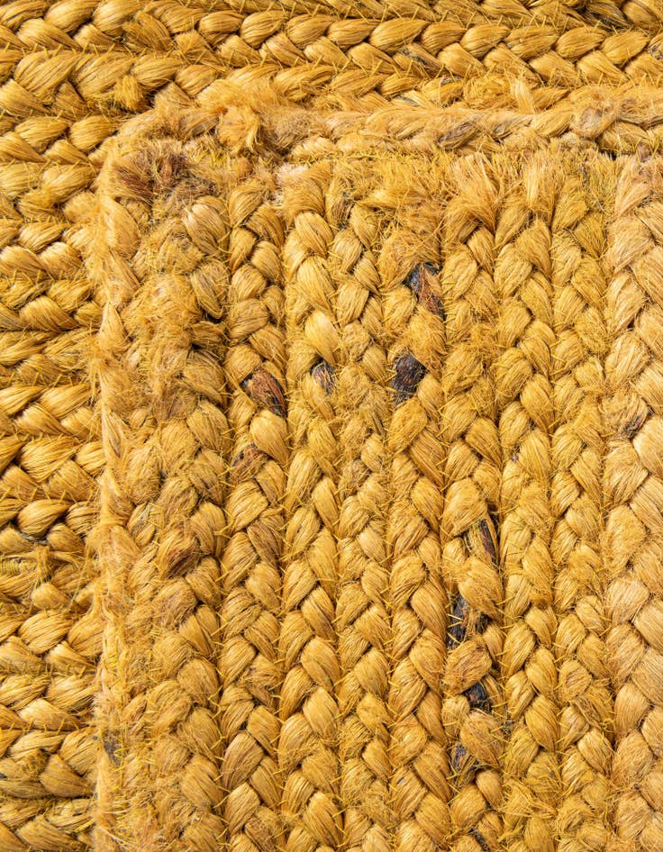 Detail image of  2' 6 x 6' 1  Hand Braided Jute Runner Rug