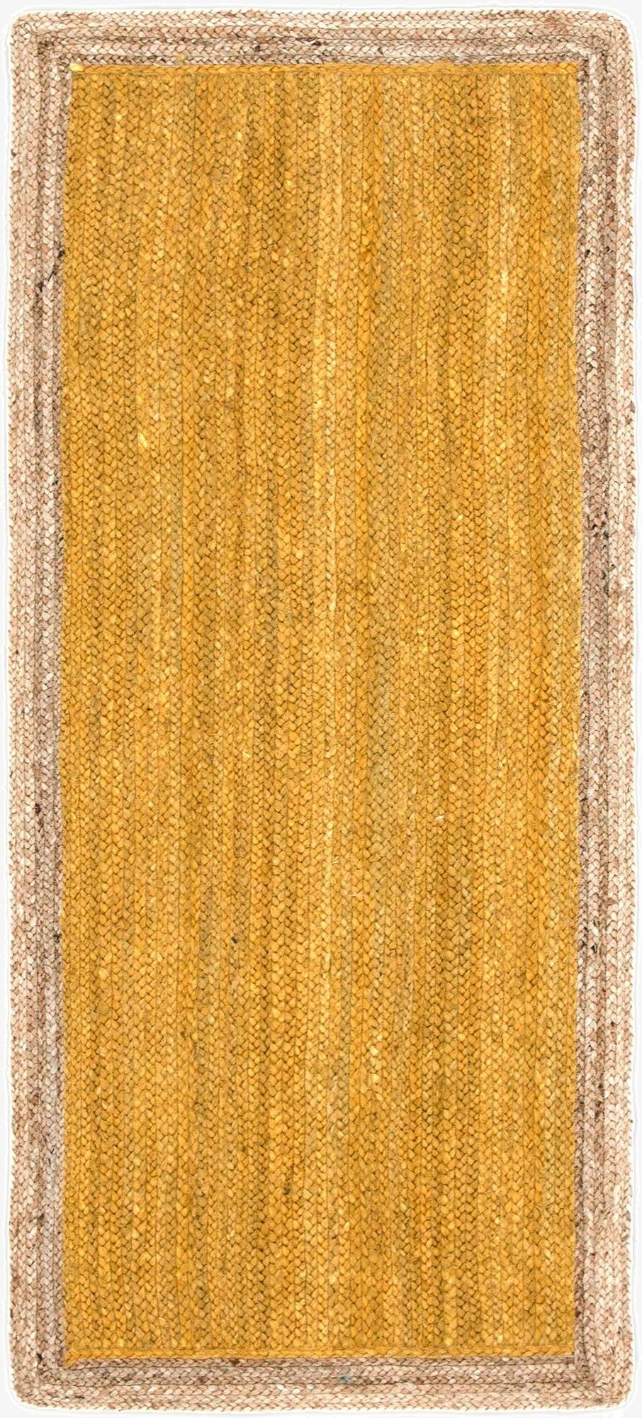  2' 7 x 6' 1  Hand Braided Jute Runner Rug
