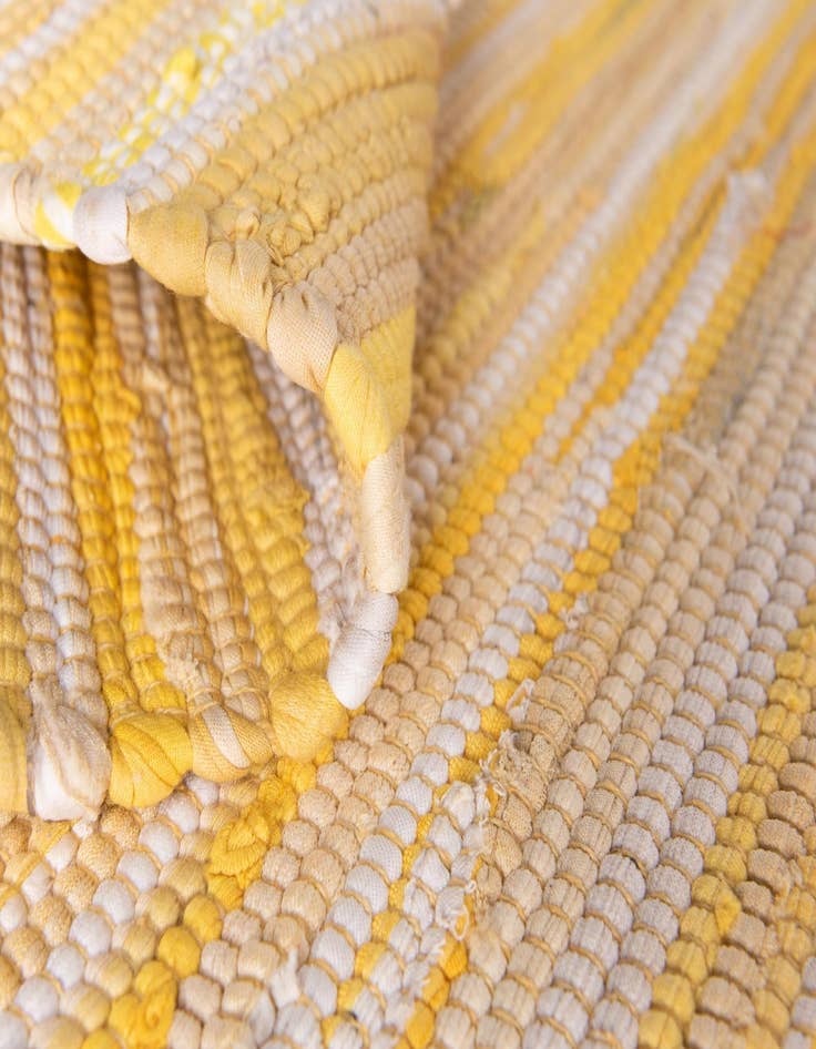 Detail image of  2' 7 x 9' 10  Hand Woven Chindi Cotton Runner Rug