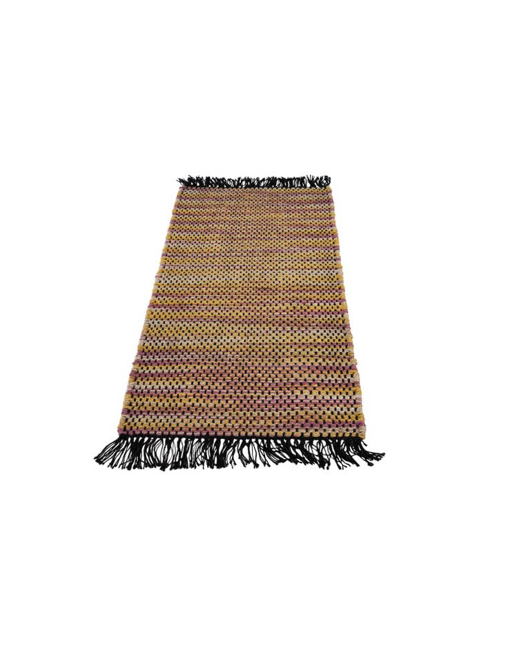 Detail image of  2' 2 x 4'  Hand Woven Chunky Jute Runner Rug