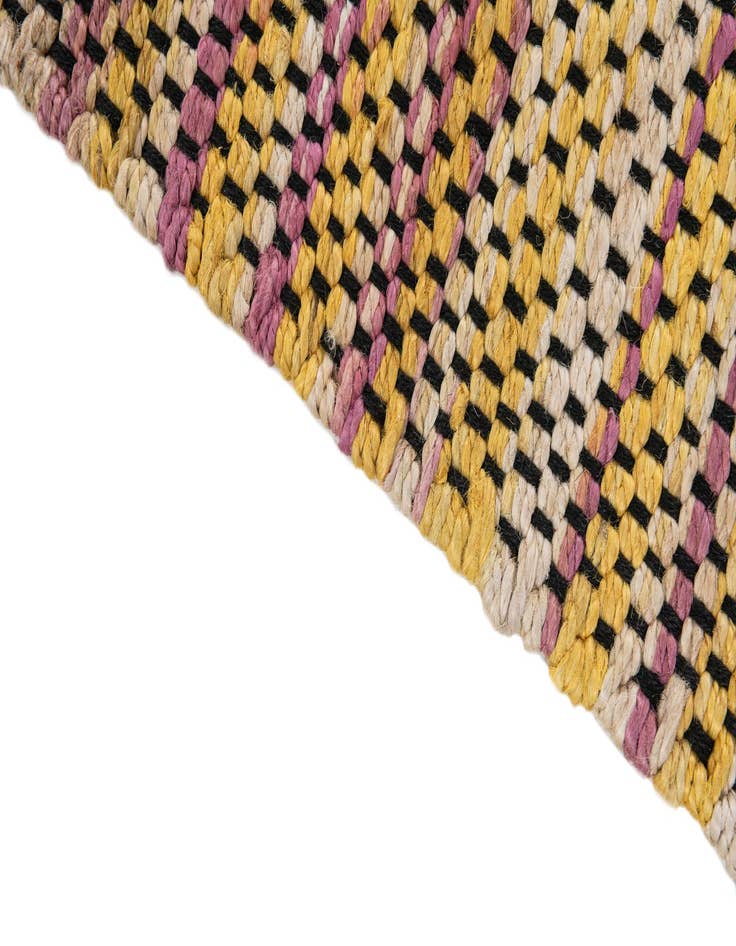 Detail image of  2' 2 x 4'  Hand Woven Chunky Jute Runner Rug