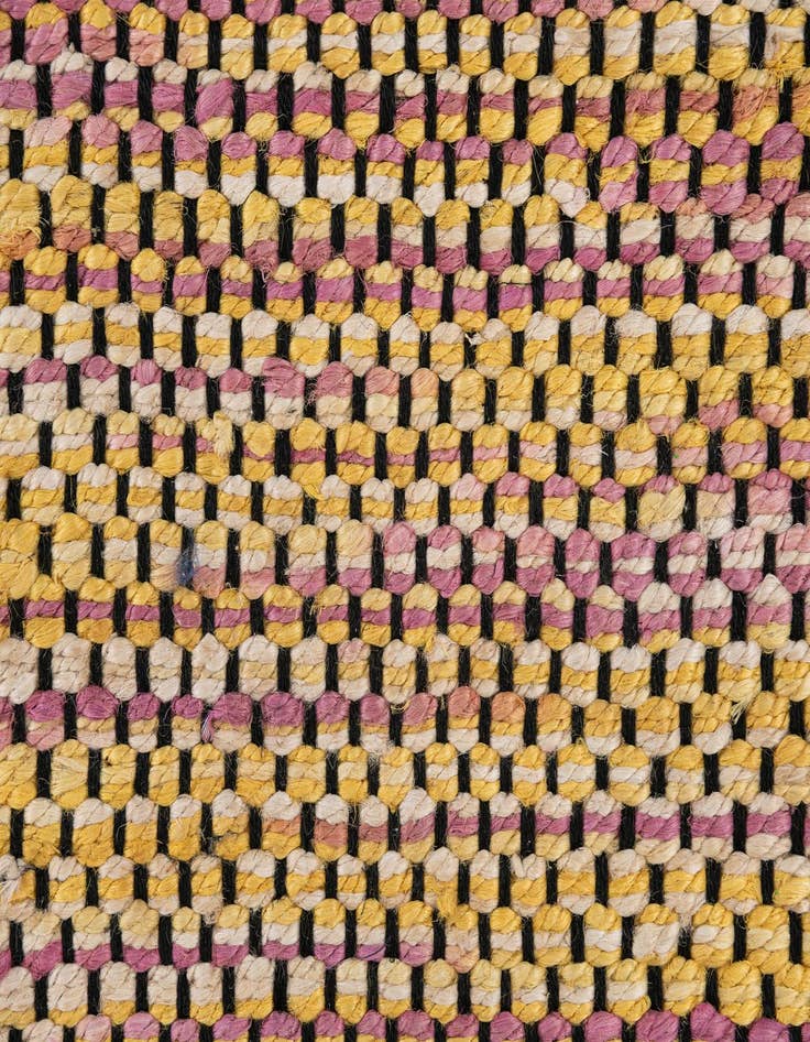 Detail image of  2' 2 x 4'  Hand Woven Chunky Jute Runner Rug